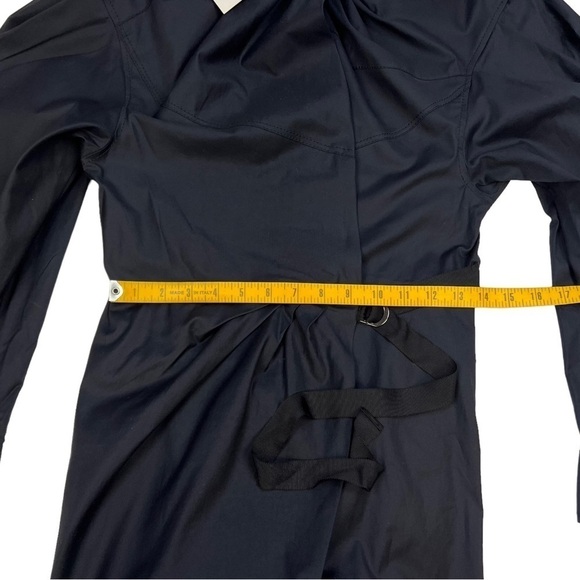 Zara Blogger Favorite Mini Dress with Knot in Midnight Navy Size M NWT - Picture 15 of 16